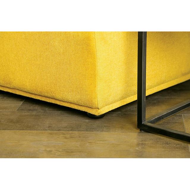  Furniture of America Stavanger FM63001YL-E 2-Seater with Rectangular Ottoman IMAGE 1