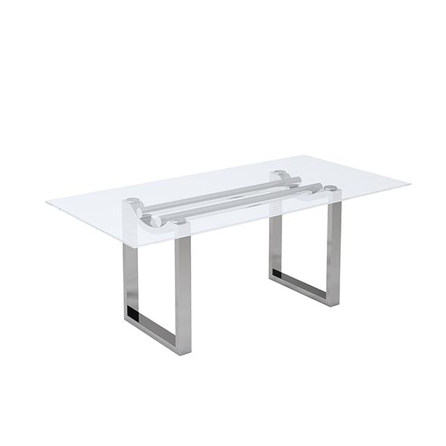  Furniture of America Silvestri FM37000SV-T-7PC 7 Pc Dining Table Set IMAGE 1