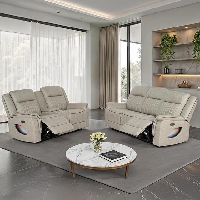 Furniture of America Arturus NX6061LB-LV-PM Power Loveseat IMAGE 1