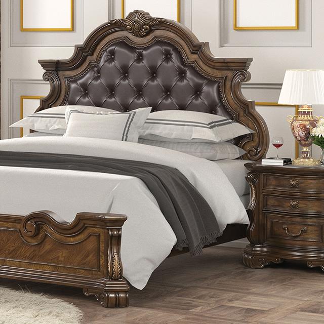  Furniture of America Leovanni FM70003DB-EK-F-BED King Bed IMAGE 1