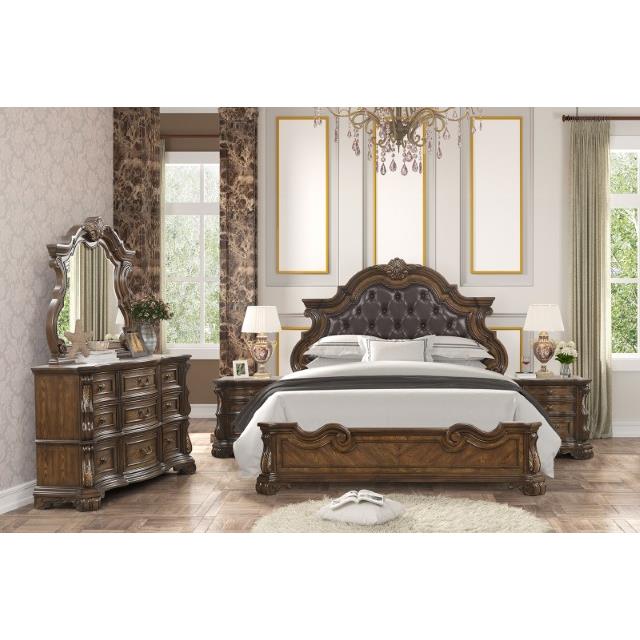  Furniture of America Leovanni FM70003DB-EK-F-BED King Bed IMAGE 3