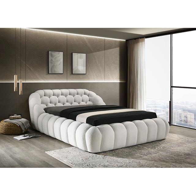  Furniture of America Newquay FM7260WH-EK-BED King Bed IMAGE 1