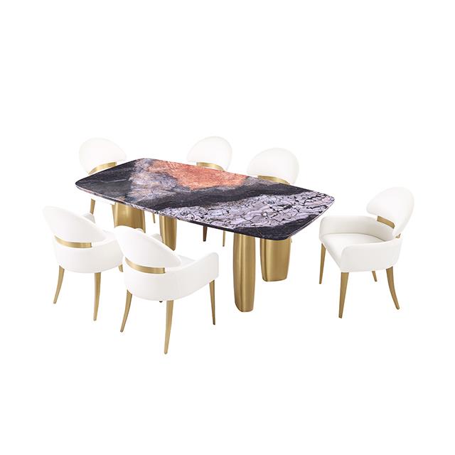  Furniture of America Northolt FM37004GY-T-5PC 5 Pc Dining Table Set IMAGE 1