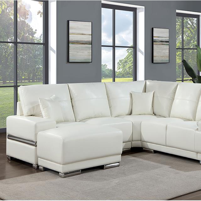  Furniture of America Althea CM6410WH-AC Armless Chair IMAGE 1