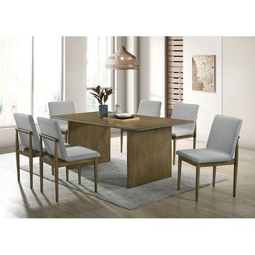  Furniture of America St Gallen CM3244NT-T-7PC 7 Pc Dining Table Set IMAGE 1