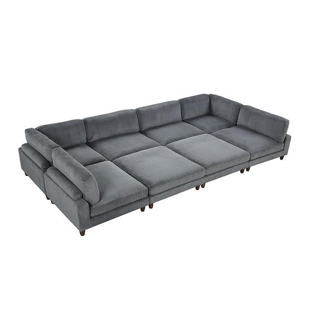  Furniture of America Dagenham FM6800GY-B Sectional IMAGE 1