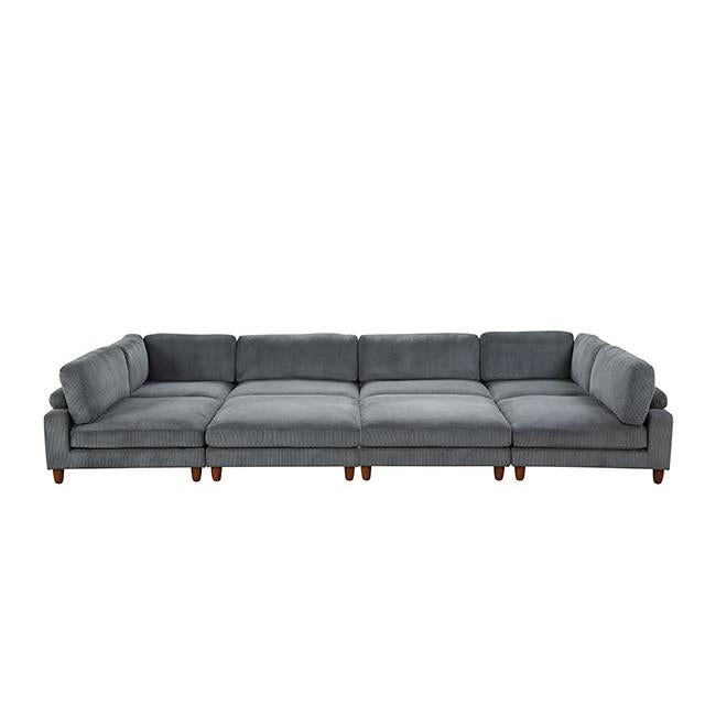  Furniture of America Dagenham FM6800GY-B Sectional IMAGE 2