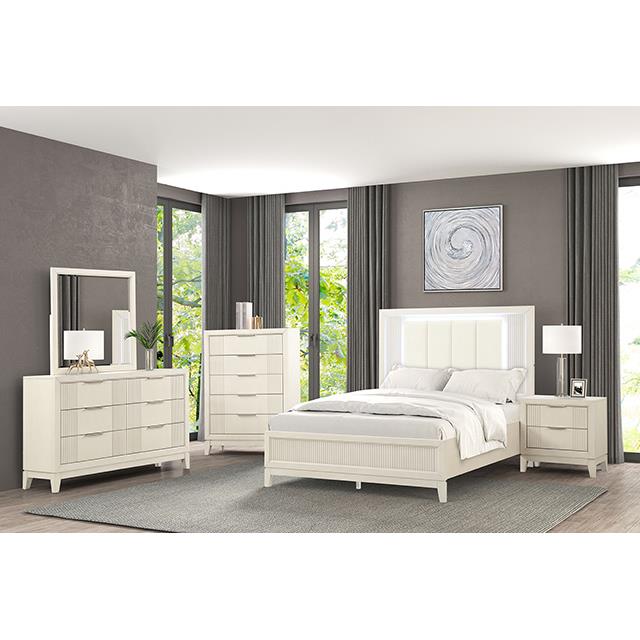  Furniture of America Isadore FM7700WH-M Mirror IMAGE 1