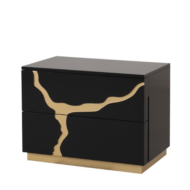  Furniture of America Goldsberg FM7425BK-N Nightstand IMAGE 3