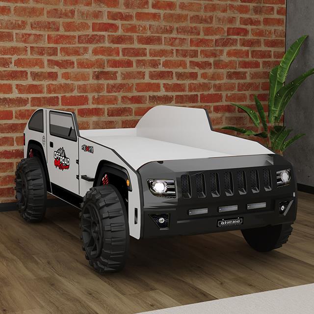  Furniture of America Overlander FOA7740BW-BED Car Bed IMAGE 1