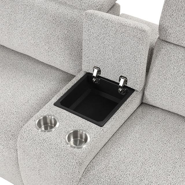  Furniture of America Hieronimus FM6014LG-SECT-PM Power Sectional IMAGE 10