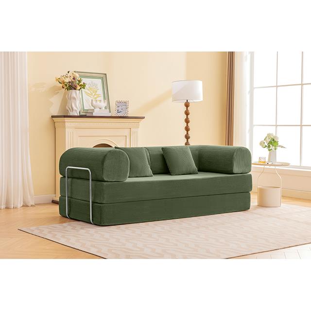  Furniture of America Perri SL6907GR 79" Compressed Sofa IMAGE 1