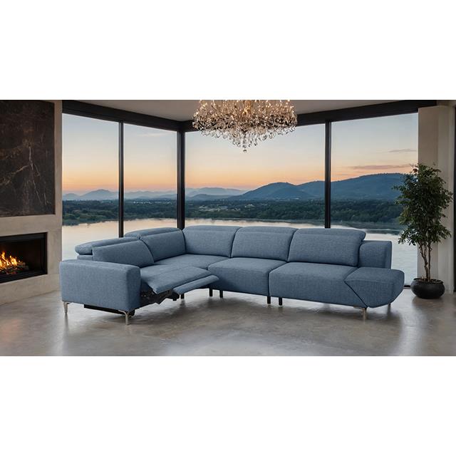  Furniture of America Melancton CM9933BL-SECT-PM Power Sectional IMAGE 1