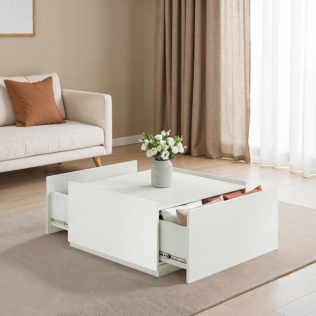  Furniture of America Hyde SL4200WH-C Coffee Table IMAGE 1