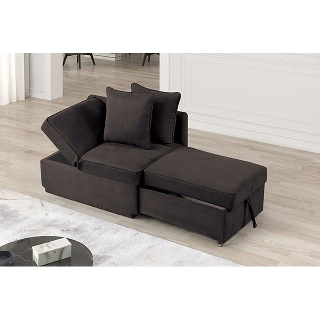  Furniture of America Woburn FM6962GY Convertible Chair IMAGE 1