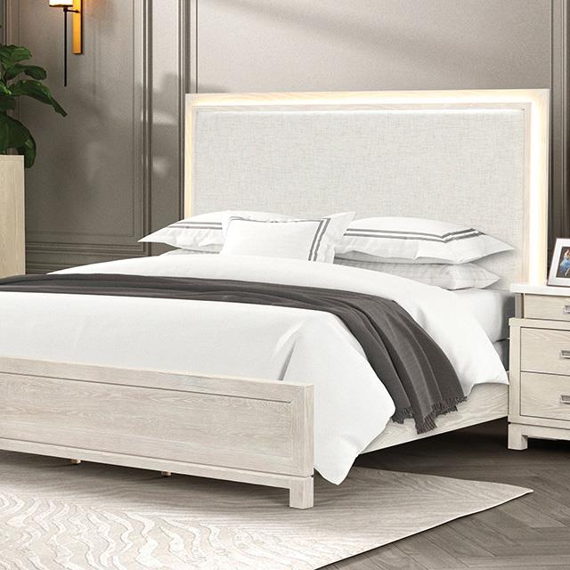  Furniture of America Lafayette FM71501GY-EK-BED King Bed IMAGE 1