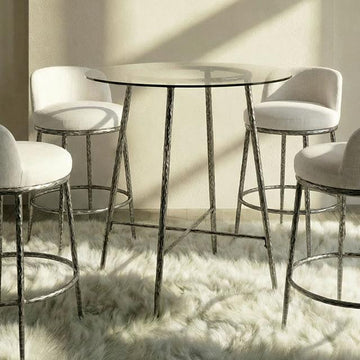  Furniture of America Rilva FM37014GY-PT Counter Height Table IMAGE 1