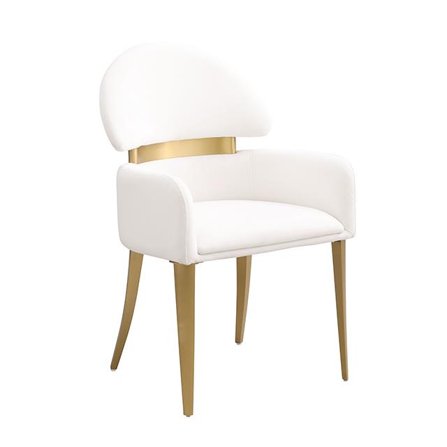  Furniture of America Northam FM37005WH-AC-2PK Set Of 2 Arm Chair IMAGE 1
