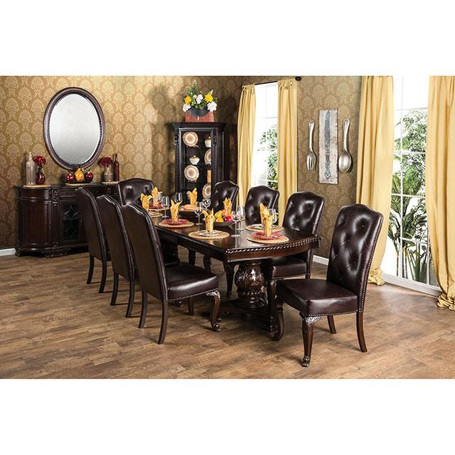  Furniture of America Bellagio CM3319T-9PC-FABRIC 9 Pc Dining Table Set IMAGE 8