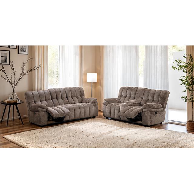  Furniture of America Hieronymus FM64001DB-LV-M Manual Loveseat IMAGE 1
