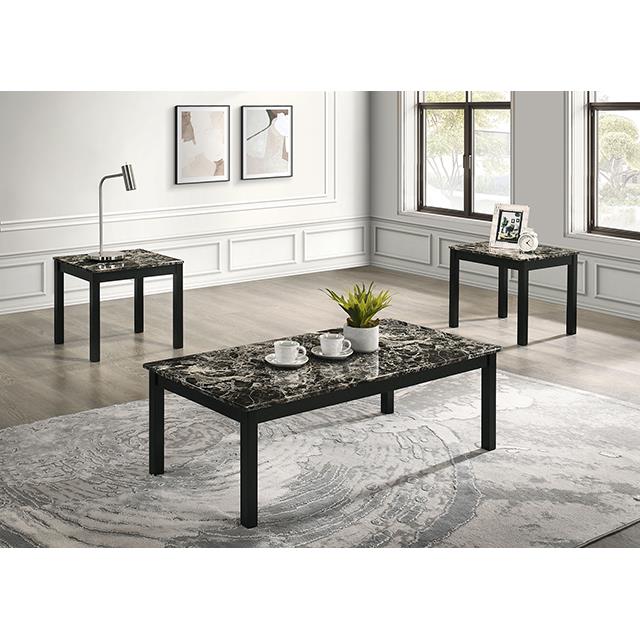  Furniture of America Findlay FM42900BW-3PK 3 Pc Table Set IMAGE 2