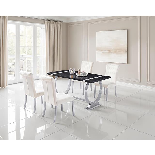  Furniture of America Horley FM37010SV-T60-5PC 5 Pc Dining Table Set IMAGE 1