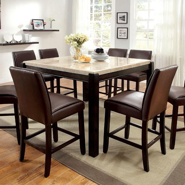  Furniture of America Gladstone CM3823PT-7PC-3744GY 9 Pc Counter Height Table Set IMAGE 1