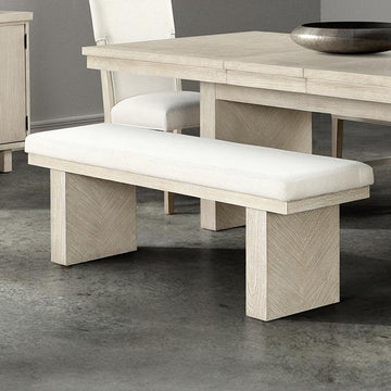  Furniture of America Hagerman FM3410NT-BN Dining Bench IMAGE 1