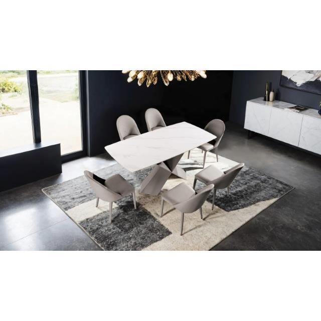  Furniture of America Lenvik FM3700BR-T-7PC 7 Pc Dining Table Set IMAGE 1
