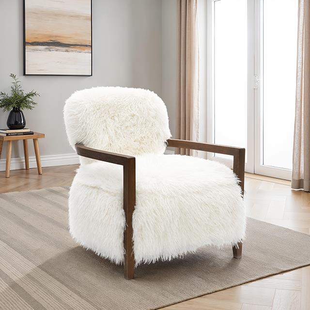  Furniture of America Eramo FM-AC6005WH Accent Chair IMAGE 1