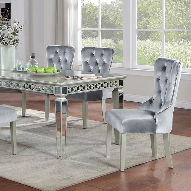 Furniture of America Adalia CM3241SV-T-7PC 7 Pc Dining Table Set IMAGE 6