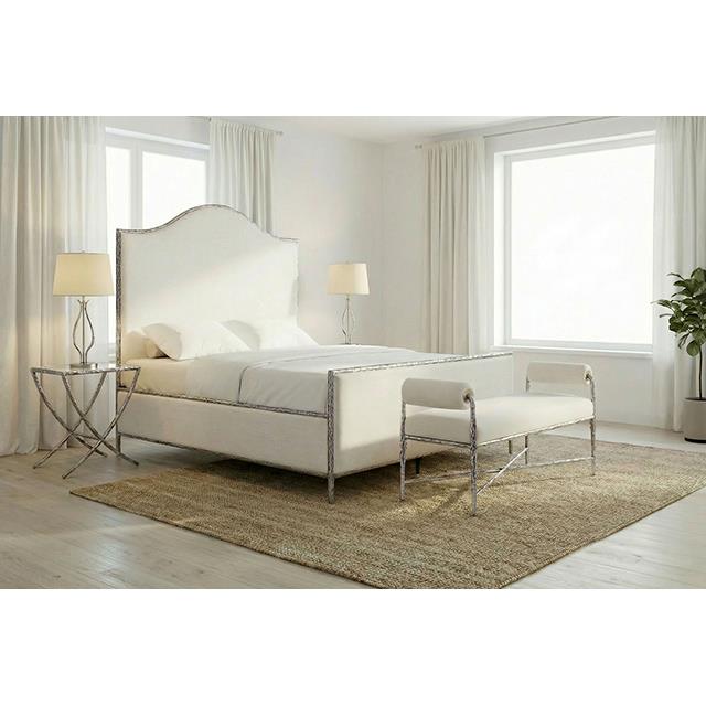  Furniture of America Vilna FM77001GY-EK-3A King Bed IMAGE 1