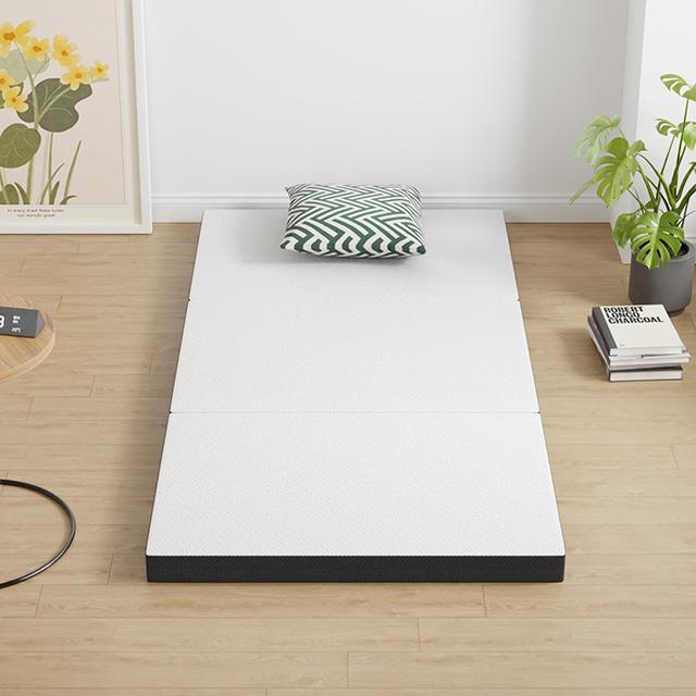  Furniture of America Hollyhock DM1004-T 4" Twin Tri-Fold Memory Foam Topper IMAGE 1