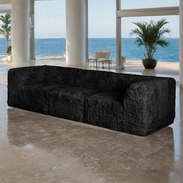  Furniture of America Nappi FM62102BK-SF-PK Sofa IMAGE 1