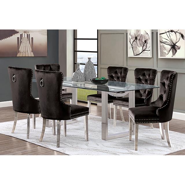  Furniture of America Silvestri FM37000SV-T-5PC 5 Pc Dining Table Set IMAGE 1