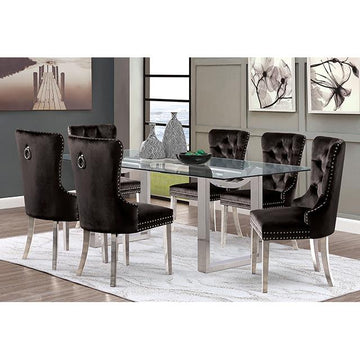  Furniture of America Silvestri FM37000SV-T-5PC 5 Pc Dining Table Set IMAGE 1