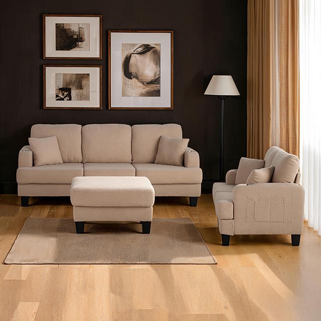  Furniture of America Cinderford SL6936BG-SF-PK Sofa IMAGE 1