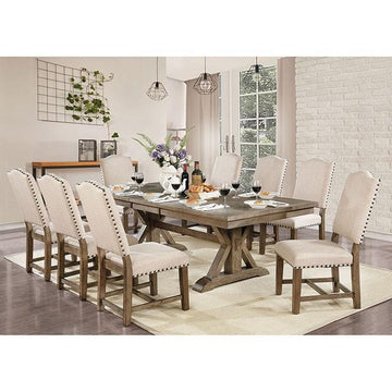  Furniture of America Julia CM3014T-9PC 9 Pc Dining Table Set IMAGE 1