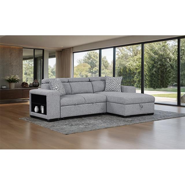  Furniture of America Chatteris FM64000GY-SECT-R Sectional IMAGE 1