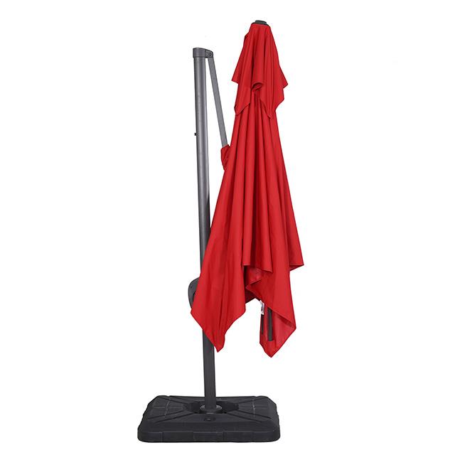  Furniture of America Hero LA-A028RD+BASE 10" Square Umbrella with Double Top & 37" Large Base IMAGE 1