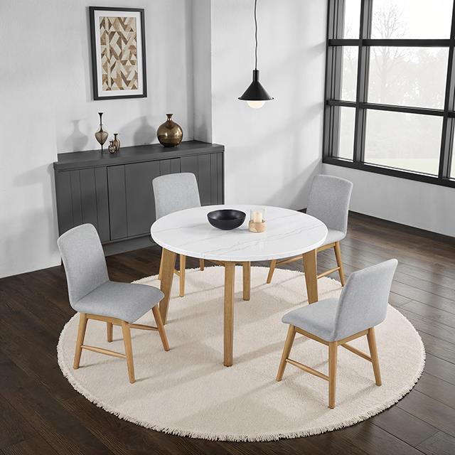  Furniture of America Mandier FM37009NT-RT-5PC 5 Pc Dining Table Set IMAGE 1