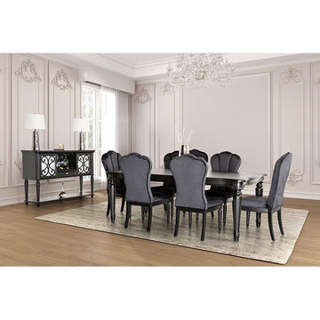  Furniture of America Melodi Parc FM3416BK-T-7PC 7 Pc Dining Table Set IMAGE 1