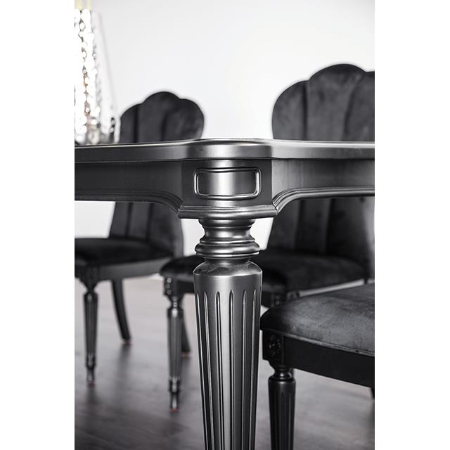 Furniture of America Melodi Parc FM3416BK-T-7PC 7 Pc Dining Table Set IMAGE 1