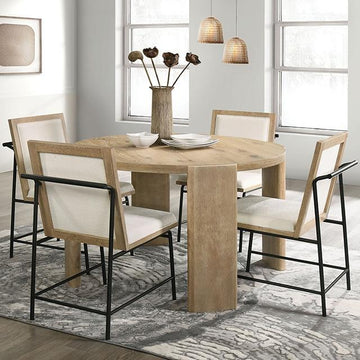 Furniture of America Edenbridge FM3220AK-RT-TABLE Dining Table IMAGE 1