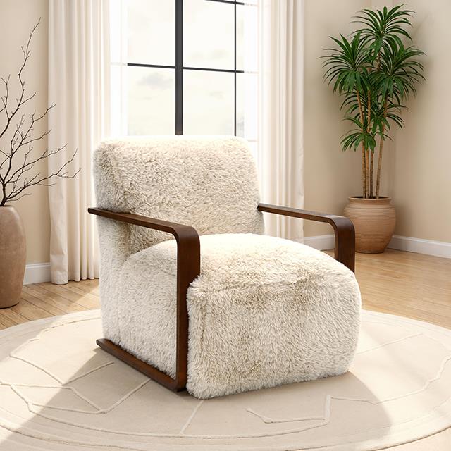  Furniture of America Elardo FM-AC6006BG Accent Chair IMAGE 1