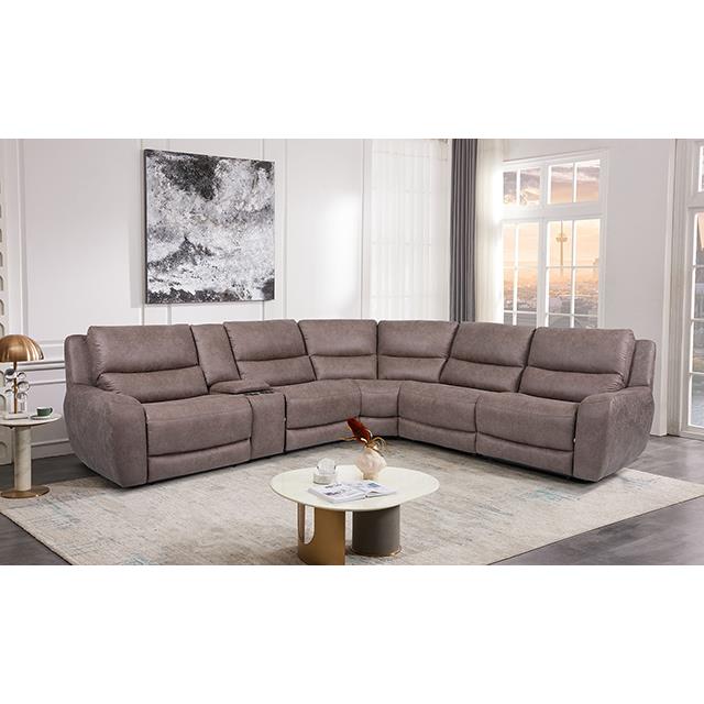  Furniture of America Demetrius CM9930BR-SECT-PM Power Sectional IMAGE 3
