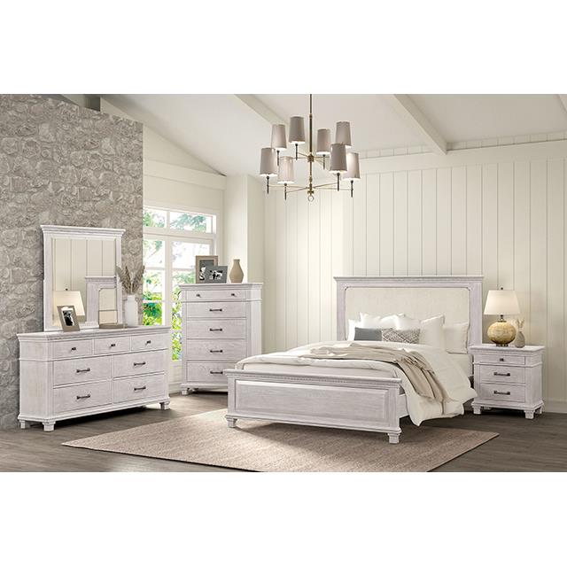  Furniture of America Swanley FM7707GY-EK-BED King Bed IMAGE 1