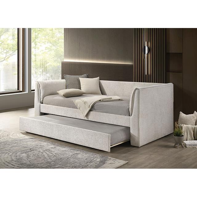  Furniture of America Upney FM1204WH-BED Twin Daybed with Trundle IMAGE 1