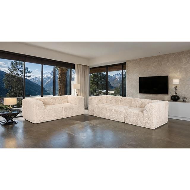  Furniture of America Nappi FM62102BG-LV-PK Loveseat IMAGE 1