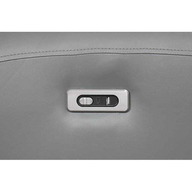  Furniture of America Schlieren FM6012GY-LV-PM Power Loveseat IMAGE 4